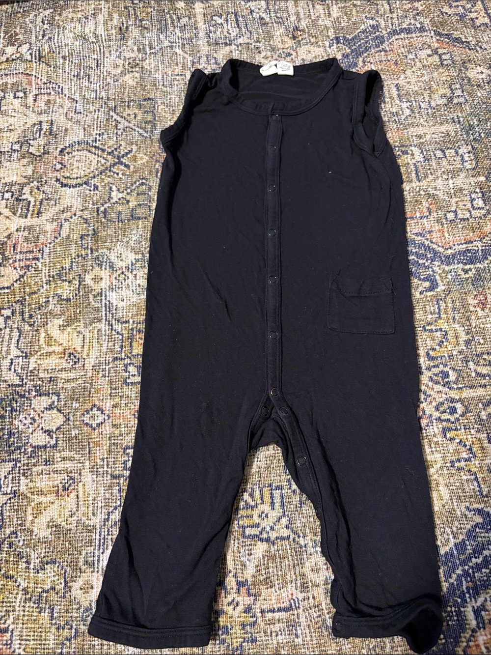 Black sleeveless romper
